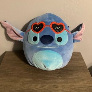 Stitch Squishmallow with Heart Sunglasses